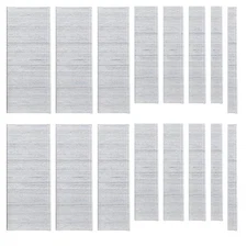 4000Pcs 18 Gauge 8 Sizes Galvanized Brad Nails Straight Finishing Nail Assort...