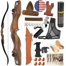 Archery 60" ILF Recurve Bow Set 50/60lbs Takedown Hunting Bow Shooting Target
