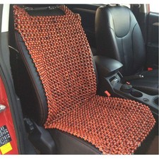Wood Beaded Car Seat Cover Natural Rosewood Cooling Massage Cushion