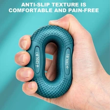 Strength Finger Hand Gripper Muscle Power Training Rubber Strengthener Ring Arm