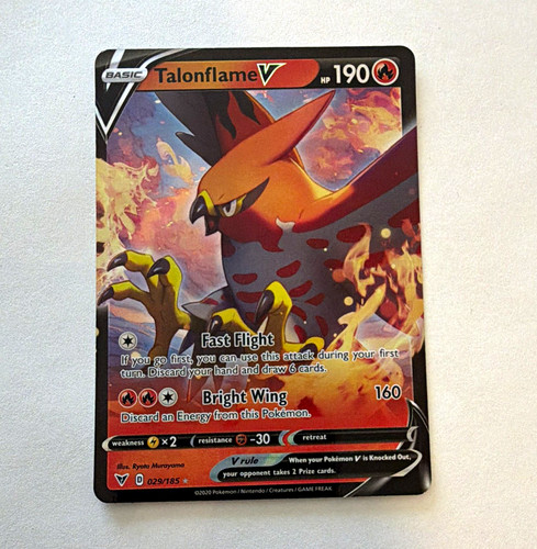 Talonflame V 168/185 Vivid Voltage Ultra Rare Holo Full Art English Pokemon TCG