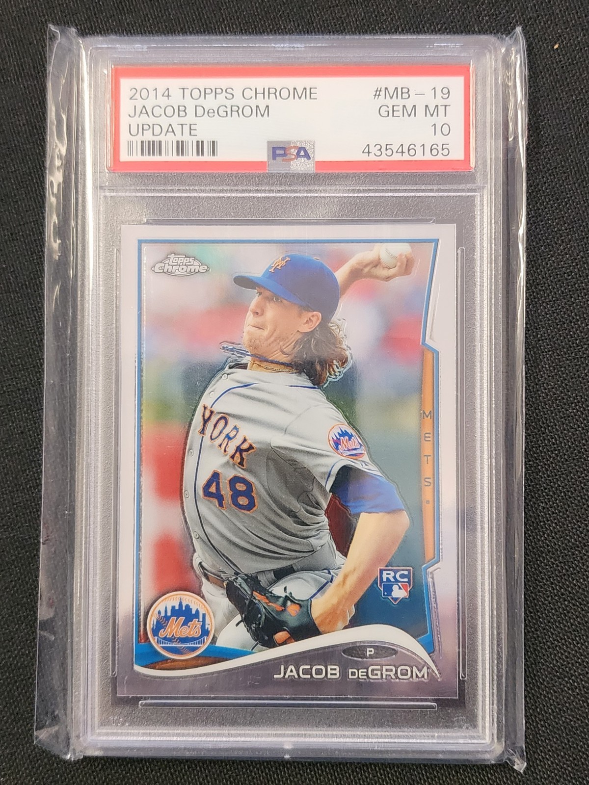 Jacob DeGrom ROOKIE 2014 Topps Chrome Update -PSA 10- #MB-19 (RC) Mets
