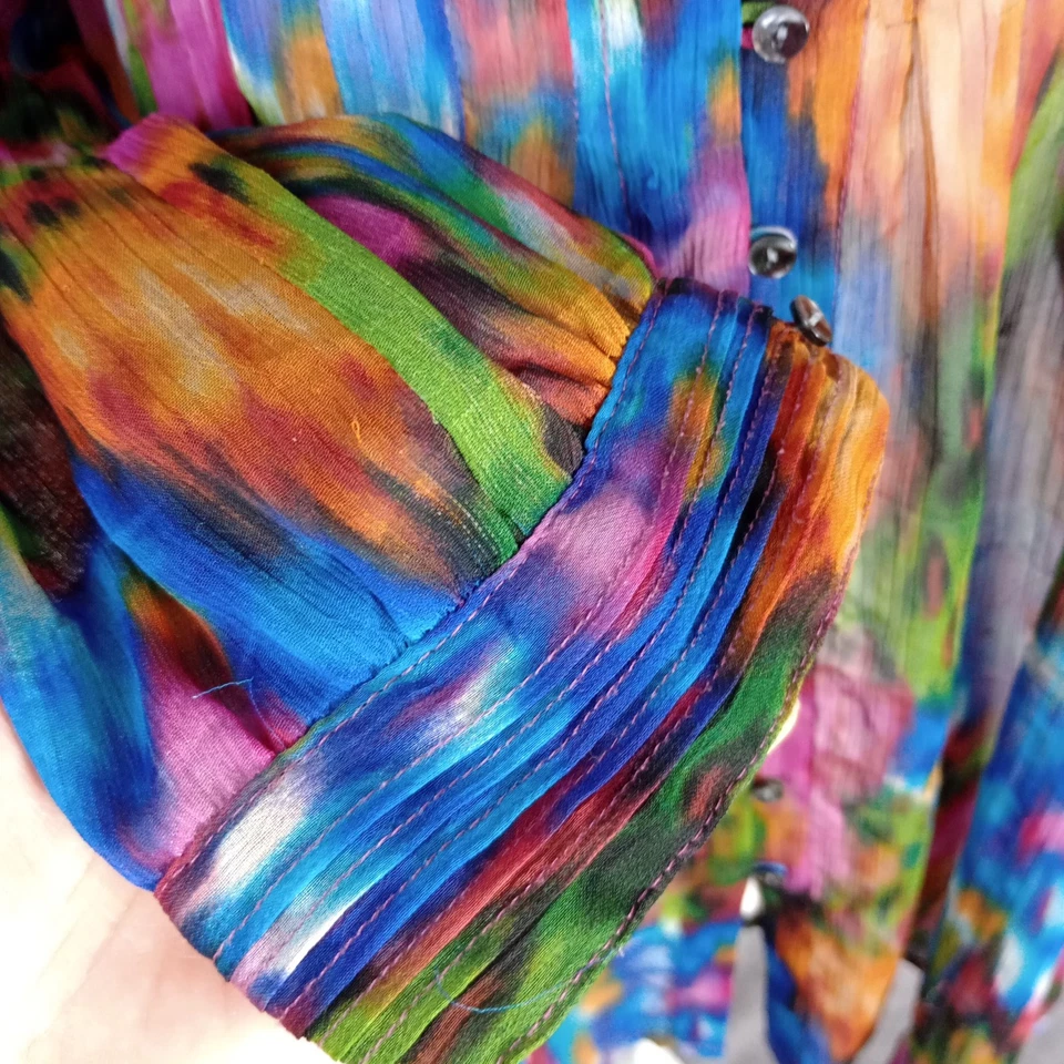 Cynthia Steffe кнопка длинным рукавом чистый цветной верхний туника бизнес коктейль - Изображение 3 из 4