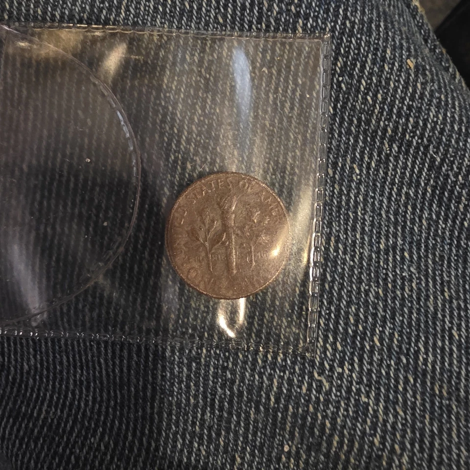 1980 dime on a penny planchet, Weigh Is Correct. Genuine Coin - Image 2 of 3