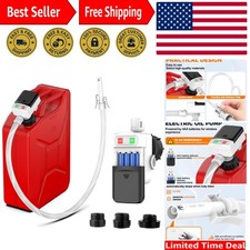 Fuel Transfer Pump with Auto Stop Sensor Overfill Protection, 3.2 GPM Portabl...