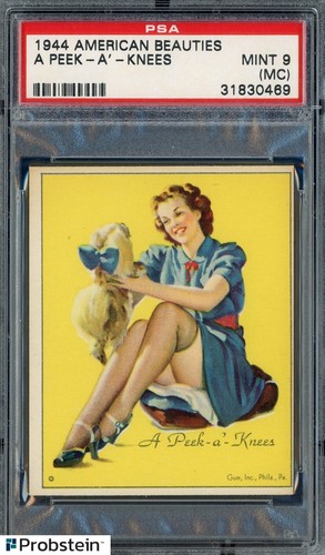 1944 American Beauties A Peek-a-Knees PSA 9(OC) MINT