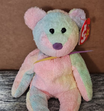 Ty Beanie Babies Groovy Bear Plush 1999 Retired Multicolor with Tag