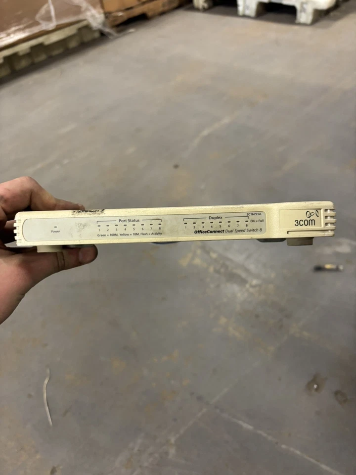 3Com 3C16701A OfficeConnect 8-Port Ethernet Hub USED - Image 2 of 3