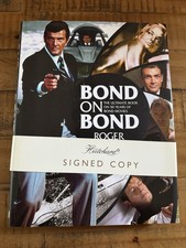 Sir Roger Moore Bond On Bond - James Bond 007 - Signed HB Book
