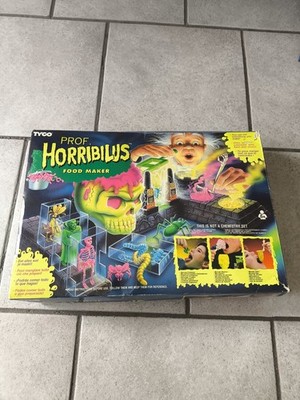 Vintage 1994 Tyco Doctor Dreadful Monster Maker und Lebensmittellabor Minen Spielzeug Set