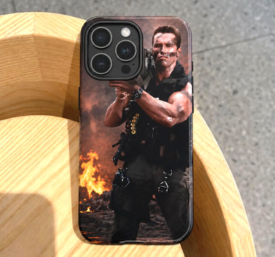 Arnold Commando Phone Slim Case For iPhone 17 16 Pro Max 15 14 13 11 Funny Cover