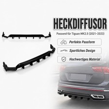 Für VW Tiguan 21-23 2.5 Gen glänzend schwarzer Heckdiffusor R-Line Stil