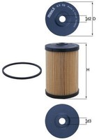 Mahle Kraftstofffilter KX 68D Filtereinsatz Feinfilter FüR Mercedes T2 LN1 Bus