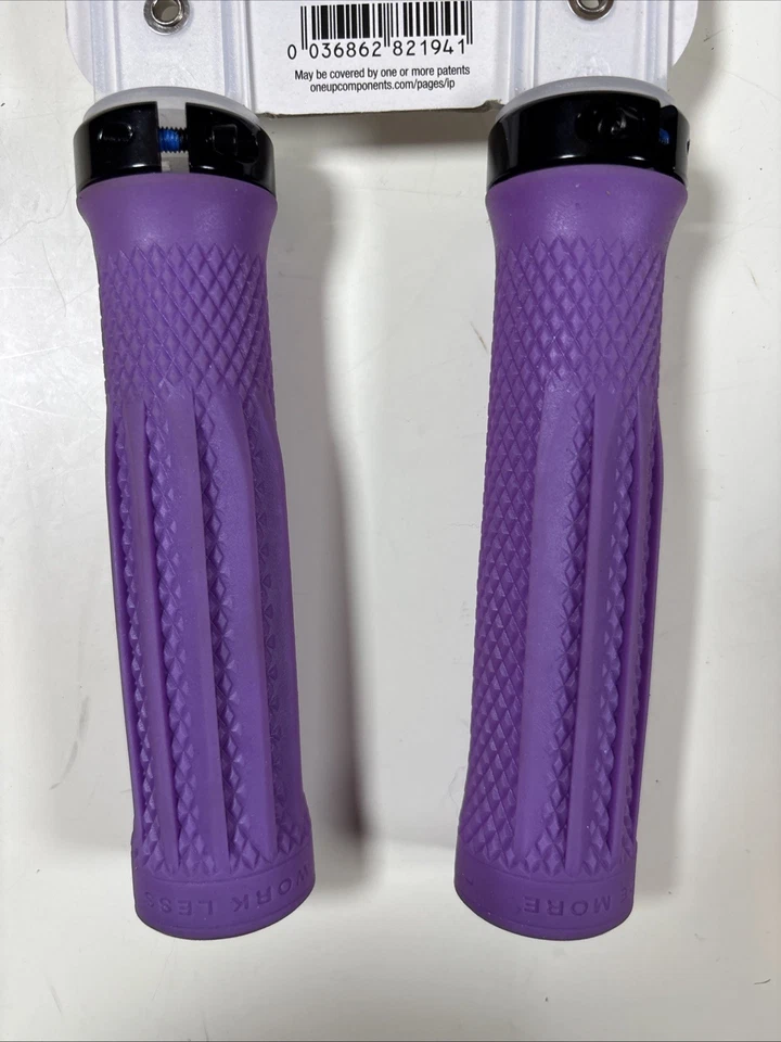 OneUp Components Mountain Bike Lock-On Grips PURPLE - Image 3 of 4