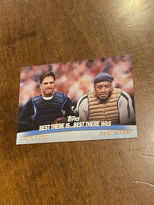 Mike Piazza Josh Gibson 2001 Topps Combos #TC18 Best there is Best HOF PWE