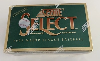 1993 Score Select Premier Hobby Factory Sealed Wax Box 36 ungeöffnete Packungen.