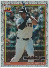 2026 Topps Series 1 1991 #91C-26 Rafael Devers Silver Pack Mojo Giants
