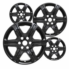Set Of 4 Gloss Black 17 Impostor Wheel Skins For 17-22 Gmc Acadia Rim Covers Set Of 4 Gloss Black 17 Impostor Wheel Skins For 17-22 Gmc Acadia Rim Covers