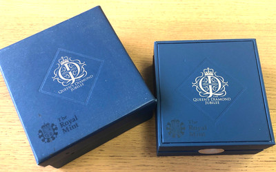 Royal Mint leere Münzbox für fünf Pfund, Krone (gebraucht) ohne Münze!