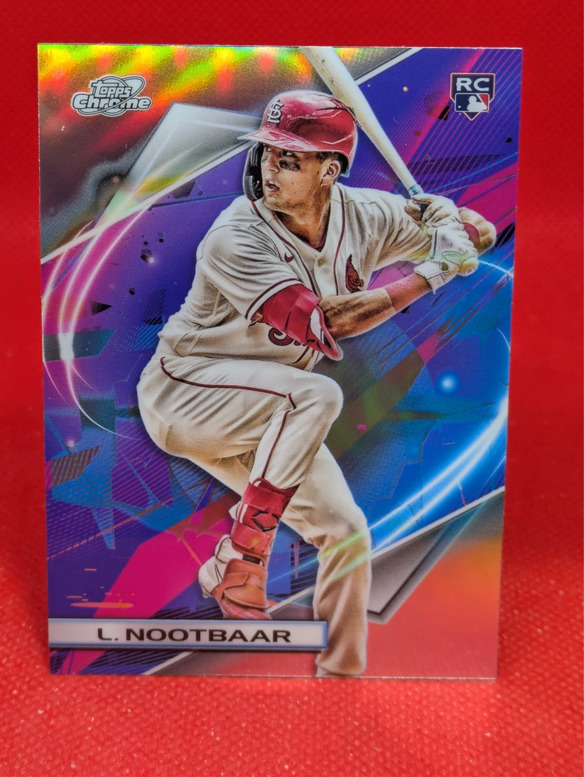Lars Nootbaar 2022 Topps Chrome Cosmic RC #174 St. Louis Cardinals REFRACTOR