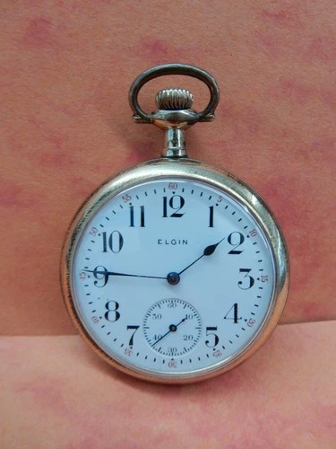 ANTIQUE 1915 7J ELGIN POCKET WATCH **NOT RUNNING** 16S SEVEN JEWEL GRADE 293 G.F