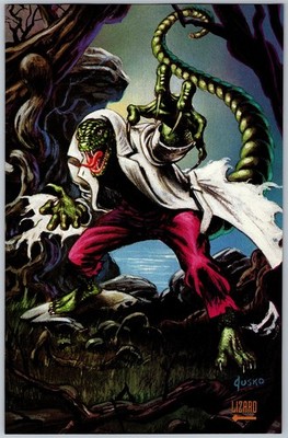 Lizard Night Thrasher Marvel Masterpieces Comic Poster Art Pin-Up Original Jusko