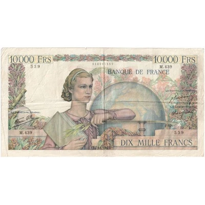 France, 10,000 Francs, Génie Français, 1947-01-09, M.439, TB+ - Photo 1/2