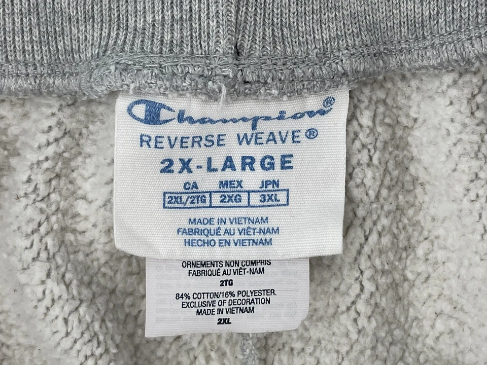 Pantalones Cortos Deportivos Champion Vintage Cómodos para Mujer Talla 2X Grande 2XL Tiro Alto Gris Foto 4 de 4