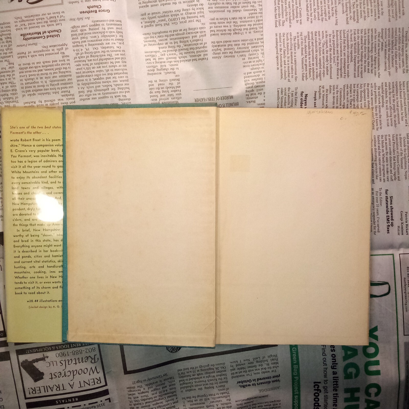 Let Me Show You New Hampshire - Ella Bowles - Roberts - Second Printing 1941