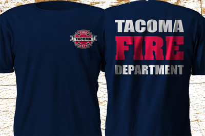 New Virginia Beach Fire Department Firefighter Navy T-Shirt S-4XL