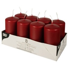 PAPSTAR 17983 8x Kerzen bordeaux