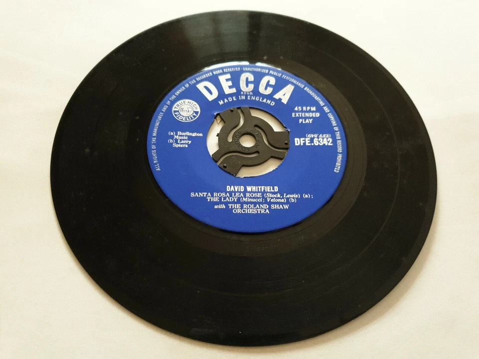 DAVID WHITFIELD - 'When You Lose The One You Love' 7" Vinilo EP Disco Foto 4 de 4