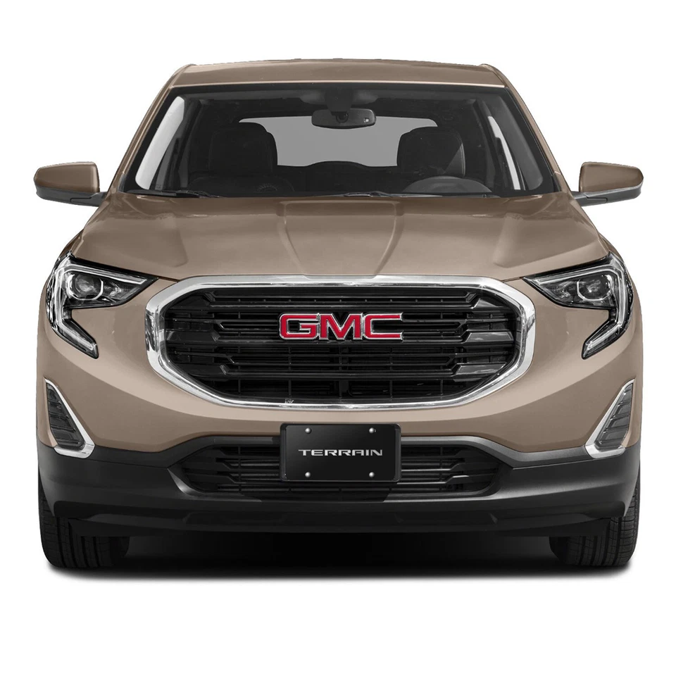 Placa de identificación GMC Terrain logotipo 3D placa de matrícula de acero inoxidable negra, hecha en EE. UU. Foto 4 de 4