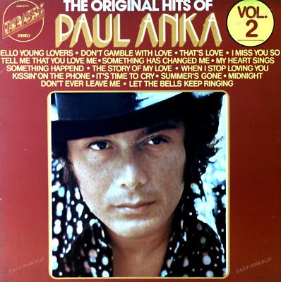 Paul Anka - The Original Hits Of Paul Anka Volume 2 LP (VG/VG) .