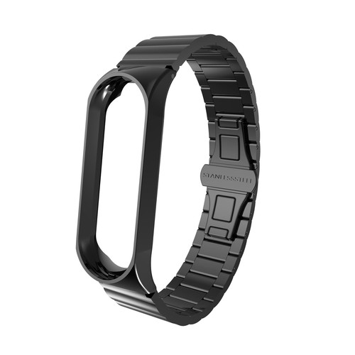 Correa de acero inoxidable para Xiaomi Mi Band 5 4 3 correa de reloj de pulsera inteligente con cubierta - Imagen 27 de 36