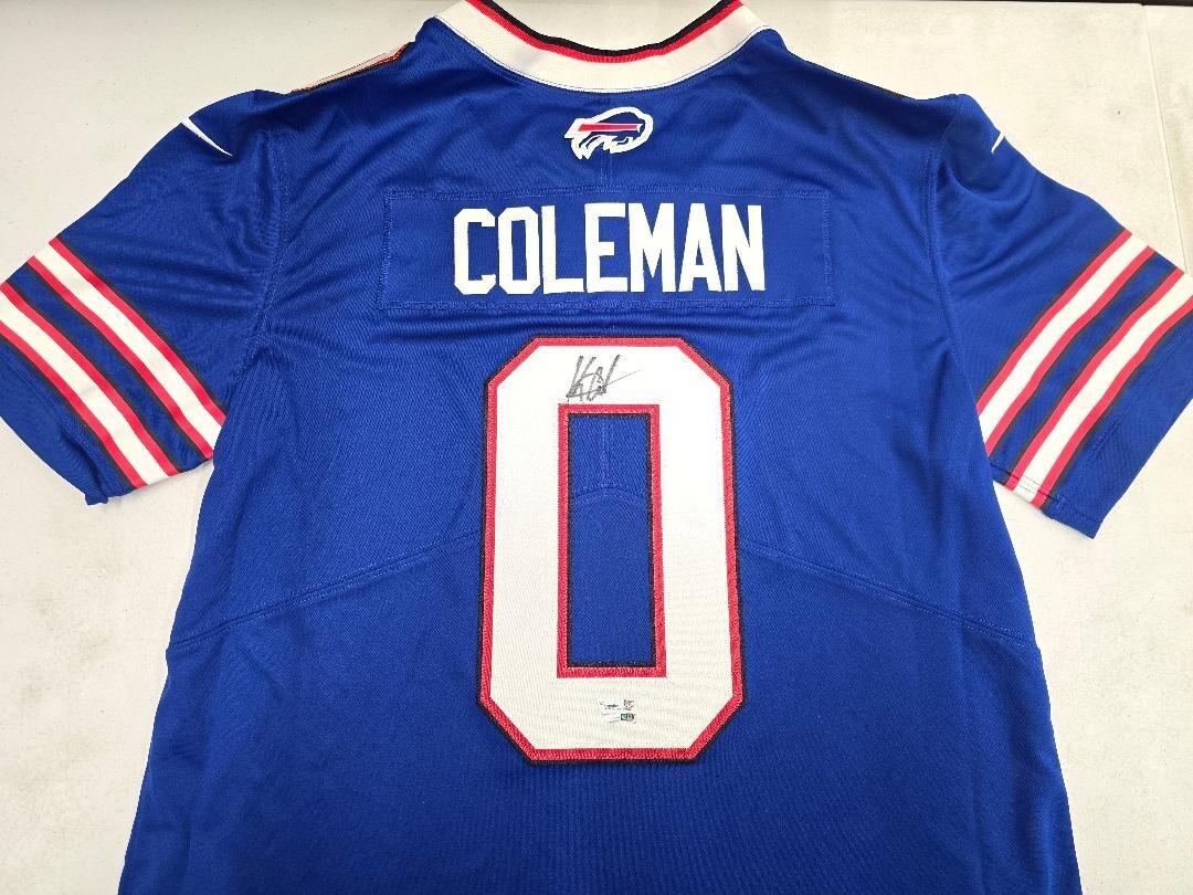 Bills KEON COLMAN Signed Auto Limited Football Jersey Fanatics BLUE w/COA
