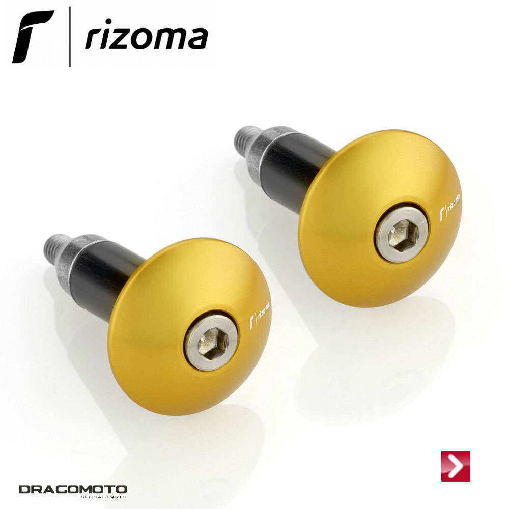 RIZOMA MA531G Or embouts de guidon en aluminium taillé dans la masse pour Vespa GTS 300