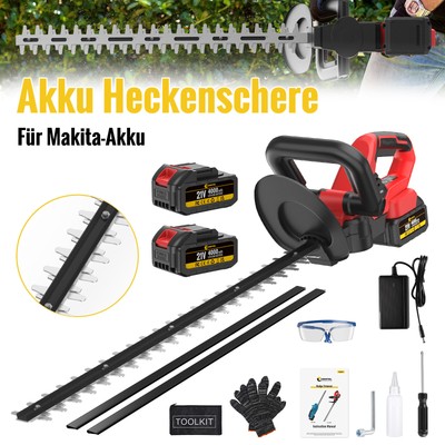22'' Klinge 1000W Heckenscher Schere Trimme Strauchschere Mit 2*4.0AH Akku DHL DE