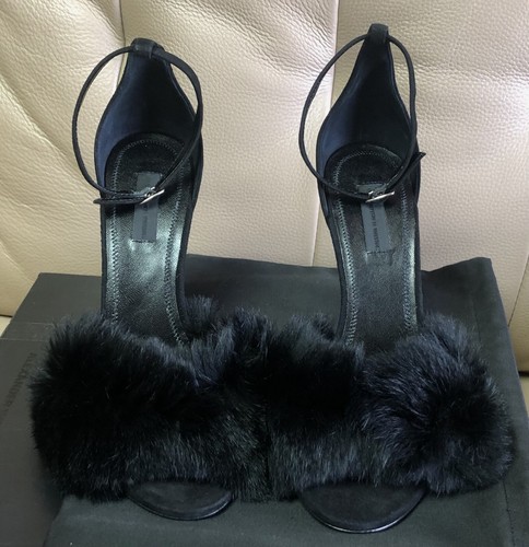 Alexander Wang Fur Tilda Heels Strappy 