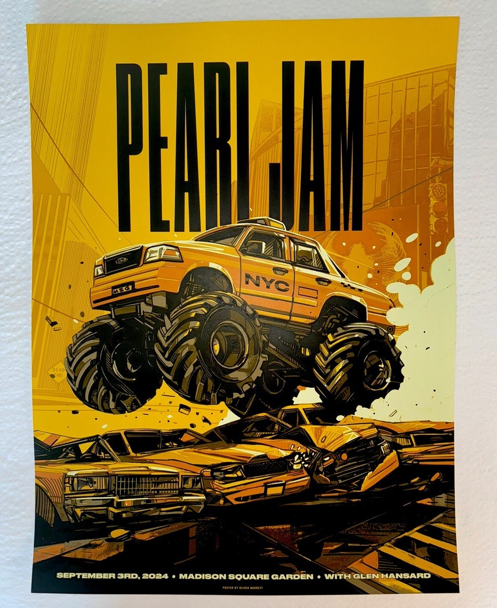 Pearl Jam MSG Poster New York City 9/3/24 Official Silkscreen Sold