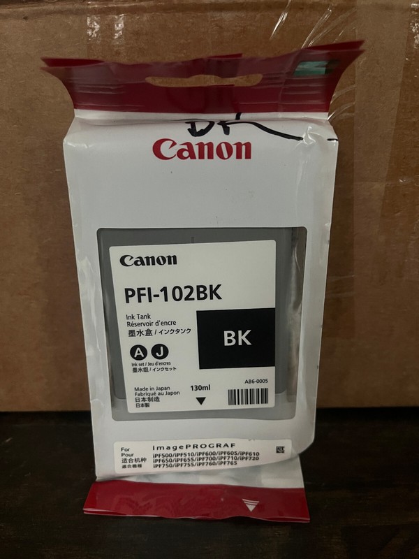 Canon imagePROGRAF Wide Format Printer Ink PFI-102 BK - BLACK BRAND NEW IN PACK