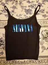 Nirvana crop top any size   xs  S, m , l & xl 