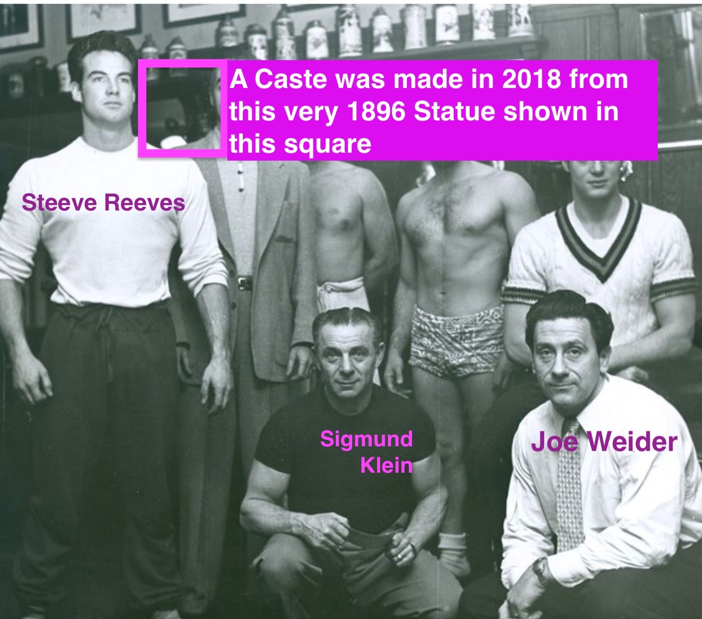 Sandow 1896 Bodybuilding Statue Antique Replica NOT Mr Olympia/ Hammer