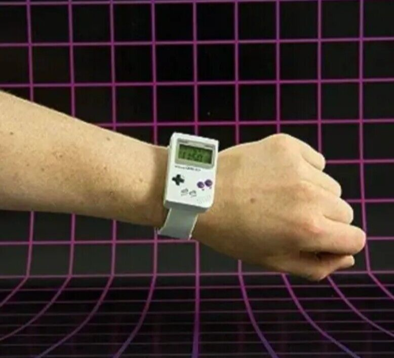 Paladone Nintendo Gameboy Watch Super Mario Land Alarm Sounds Gray