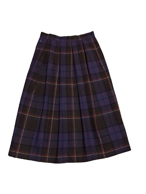 J C Penney Fashions A-Line Midi Wool Polyester Blend Skirt