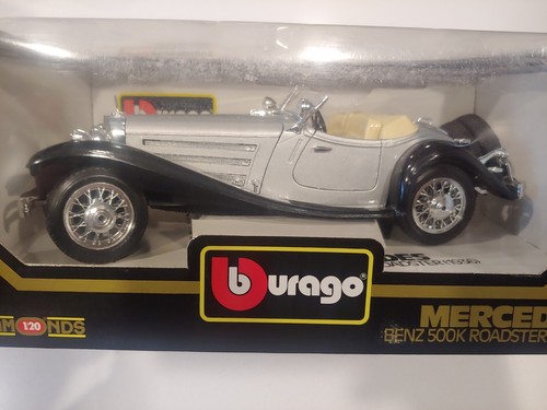 1936 Mercedes-Benz 500K Roadster 1:20 Scale - Bburago Diamonds cod 3020 - NEW - Picture 2 of 6