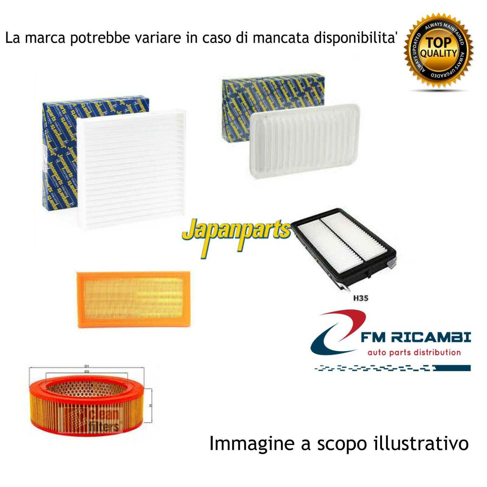 FA-814S JAPANPARTS FILTRO ARIA SUZUKI VITARA 1.6 -91