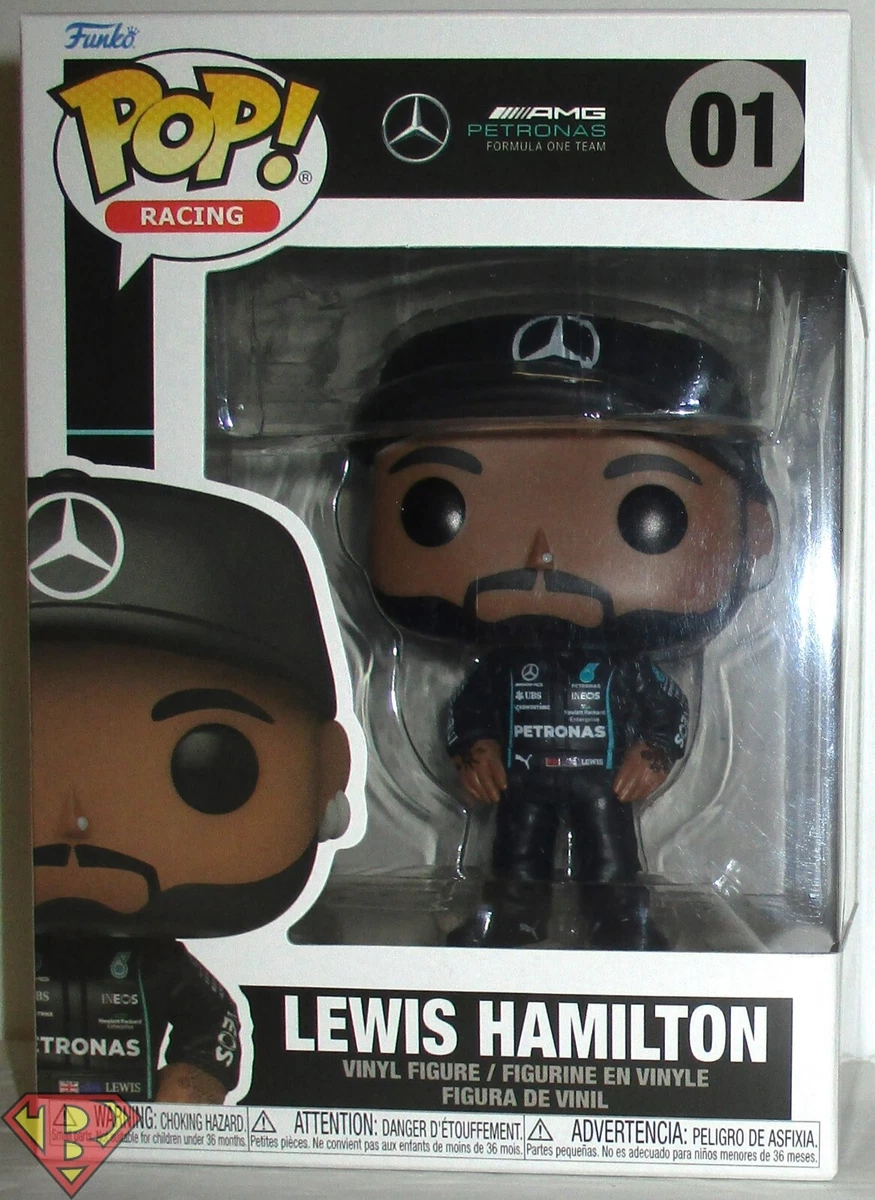 LEWIS HAMILTON Pop Racing 4 inch Vinyl Figure #1 Funko with Protector MINT  2022