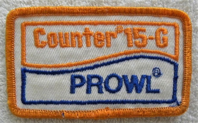 Vintage Prowl Counter 15-G Insecticide, Farm Seed Planting Pesticide PATCH