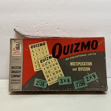 Quizmo An Educational Lotto Multiplication And Division By Milton Bradley